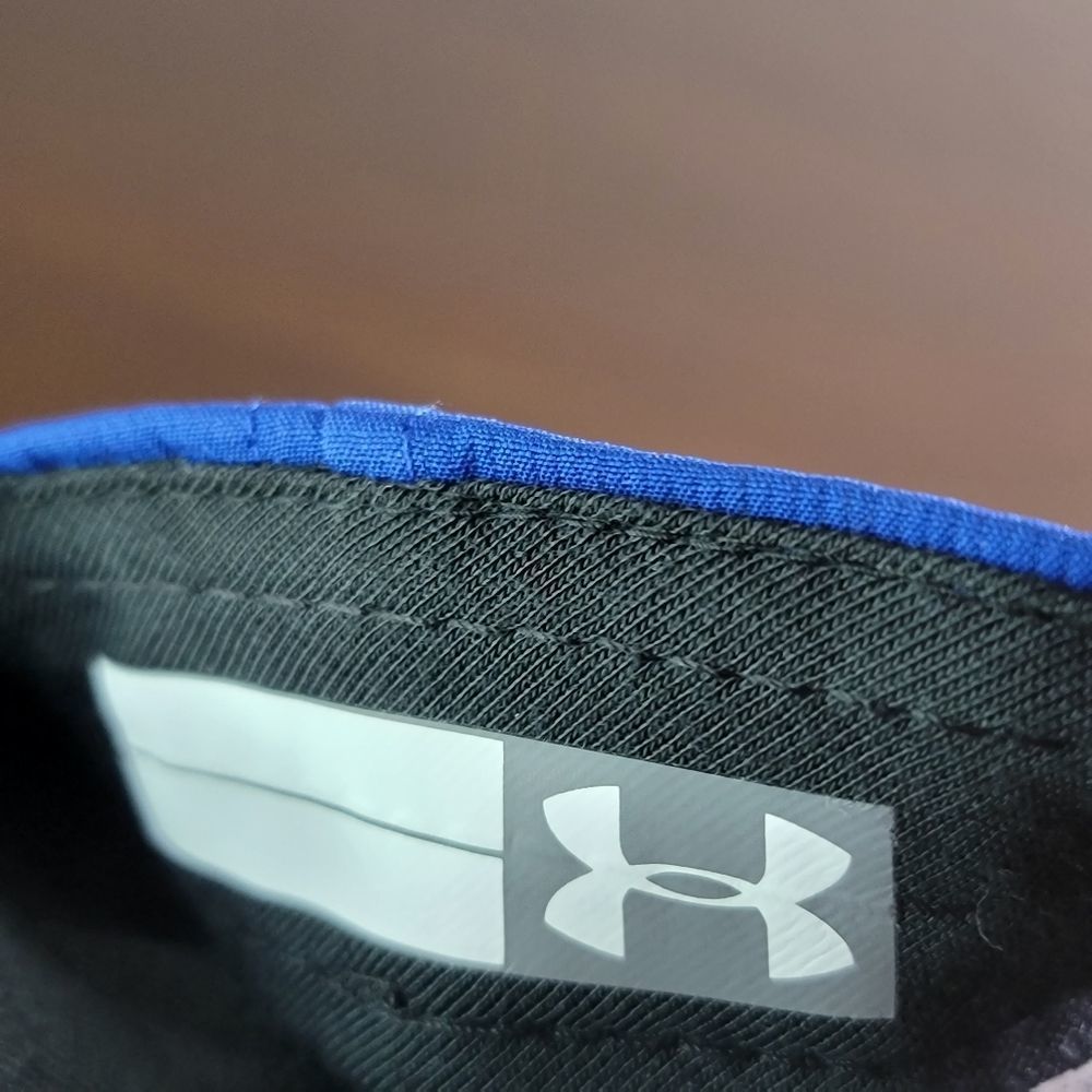 Under Armour UA Curry Flow 9 Baseball Cap Hat Golden State Warriors Blue Gold - Picture 8 of 10